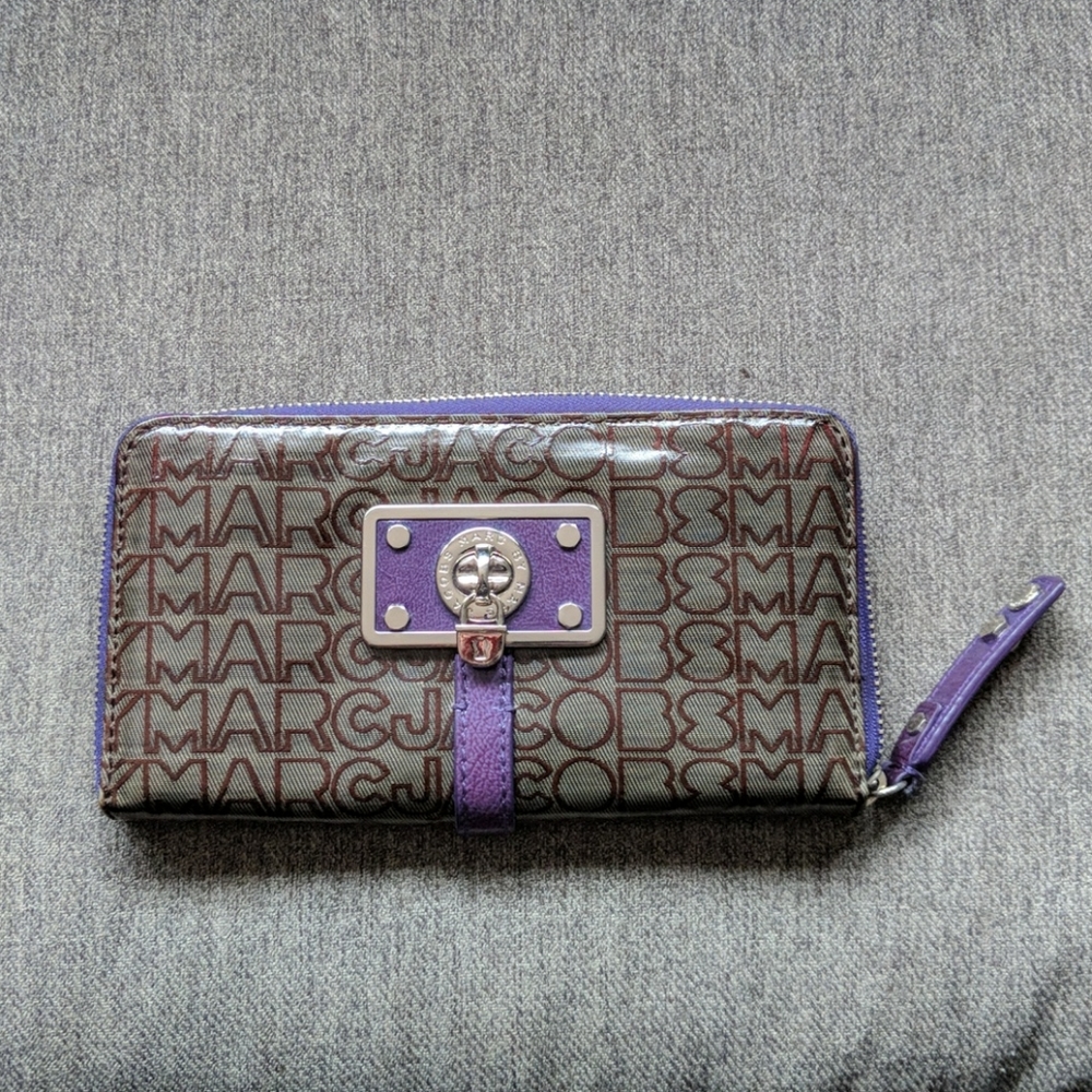 Marc by Marc Jacobs purple Continental wallet